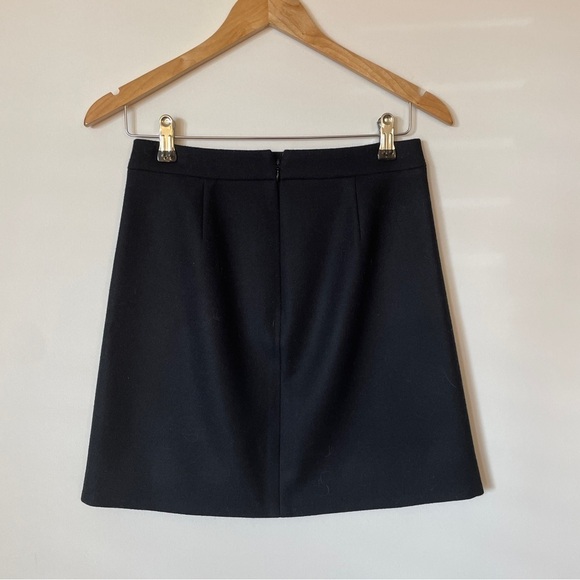 J. Crew Ruffle Wool Mini Skirt - Picture 3 of 7